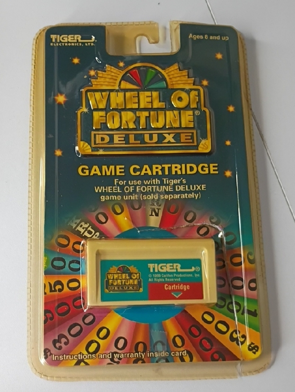 1998 Tiger Electronics Wheel of Fortune Deluxe handheld game two game cartridge - Picture 7 of 9